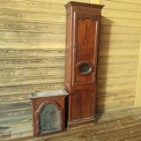 Massive walnut antique clock body