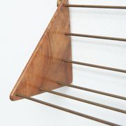 Étagère murale en noyer par Carl Auböck, années 1950