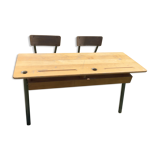 Vintage schoolboy double desk