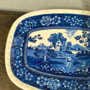 Lot de 2 plats Villeroy et Boch Rusticana bleus