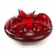 Donkey desk organiser, modernism, red glass, designed by C. Zuber, Poland, 1970s