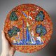 Collection plate Limoges Haviland "The Lady with the Unicorn", 1980 edition.