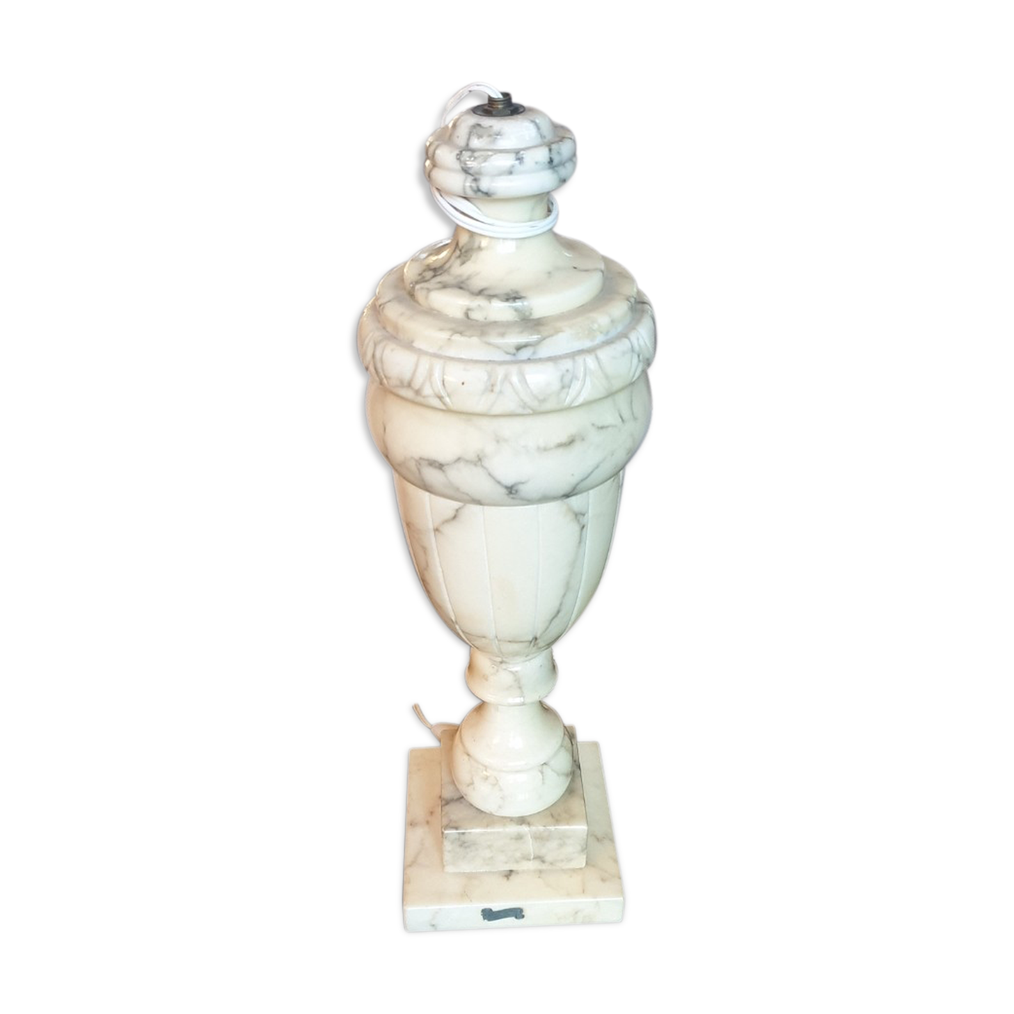 Italian marble foot lamp, 1970