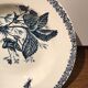 Hollow plate decor insects and strawberries, Manufacture Choisy the King, Iron Land, H Boulenger - Co.