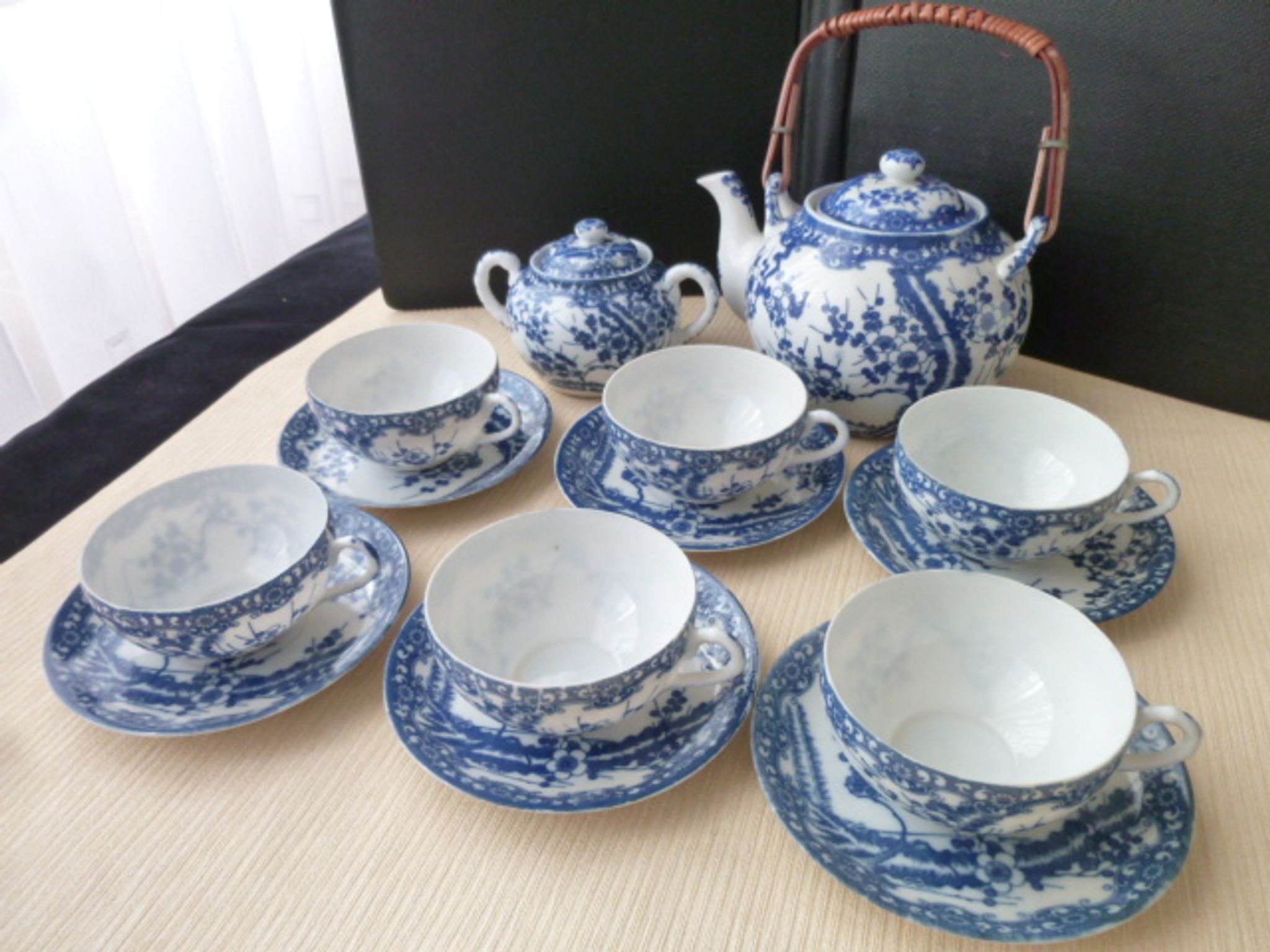 Japanese porcelain tea set 6 people