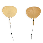 Paire d'appliques murales « Uchiwa » par Ingo Maurer pour M Design, années