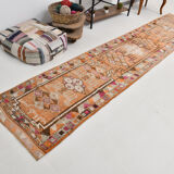 3x14 1960s Antique Vintage Runner Rug,84x427Cm