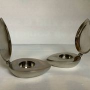 Pair of candlesticks in the Scandinavian style of Magnus Löfgren.