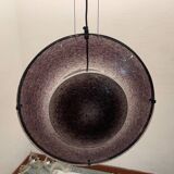 Set of 2 Vintage Mila Schön Murano Glass Pendant Lights, Italy, 1980s