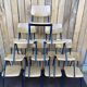 Vintage Galvanitas S35 chair – blue compass frame