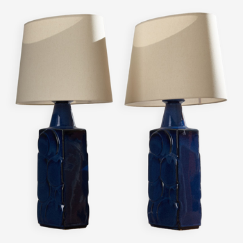 Lampe de table en céramique danoise par désirée stentøj, lot de 2