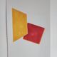 Peinture géométrique minimaliste