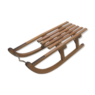 Davos vintage sled in solid beech - 60s/70s
