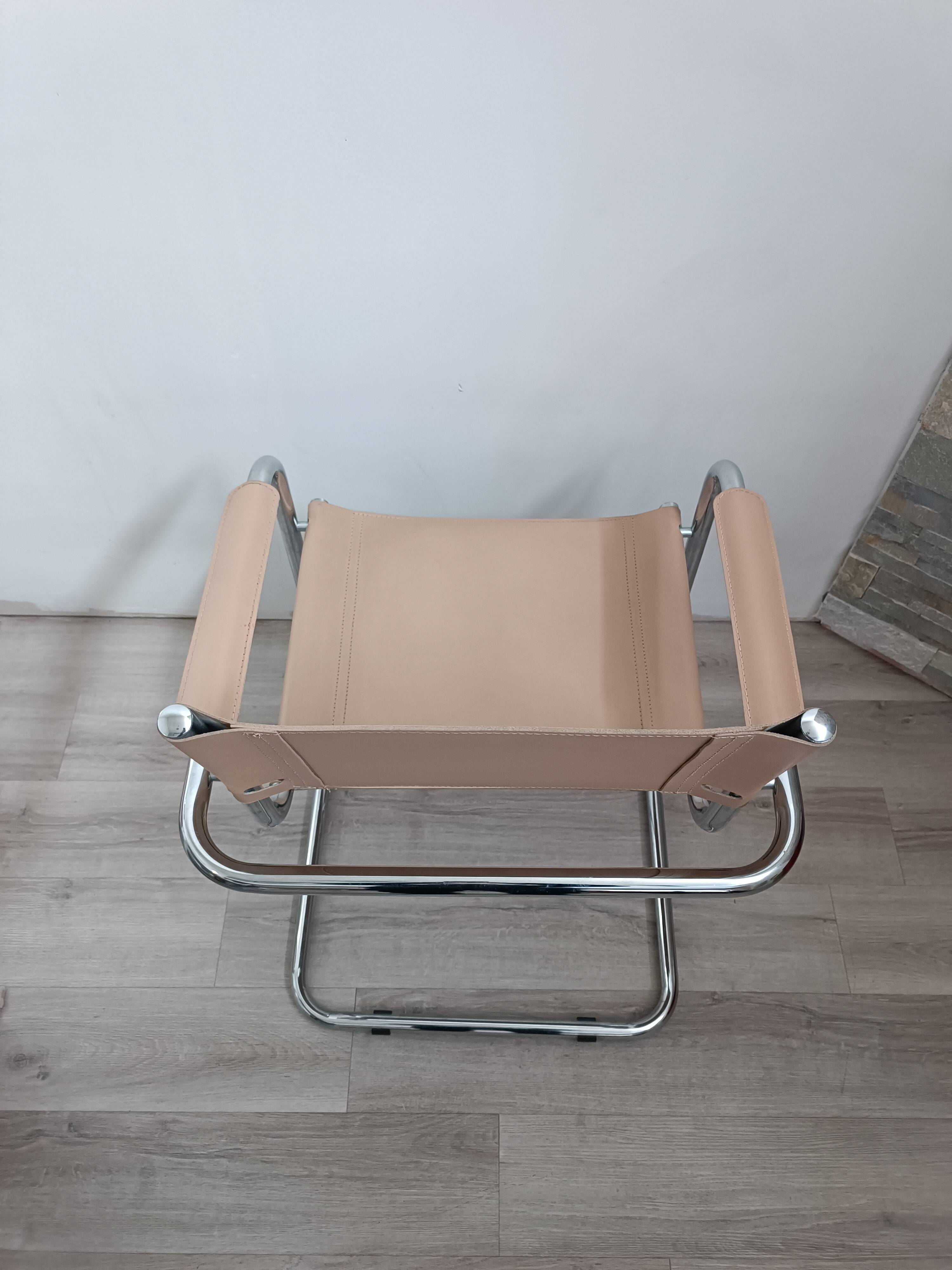 Fauteuil cantilever bauhaus Italy 1980s