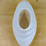 Vase en verre dépoli