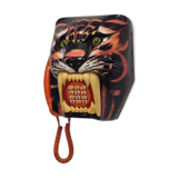 Téléphone tigre sérigraphié modèle unique