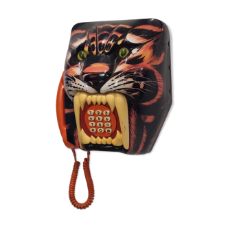 Téléphone tigre sérigraphié modèle unique