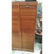 Cabinet wood double curtain