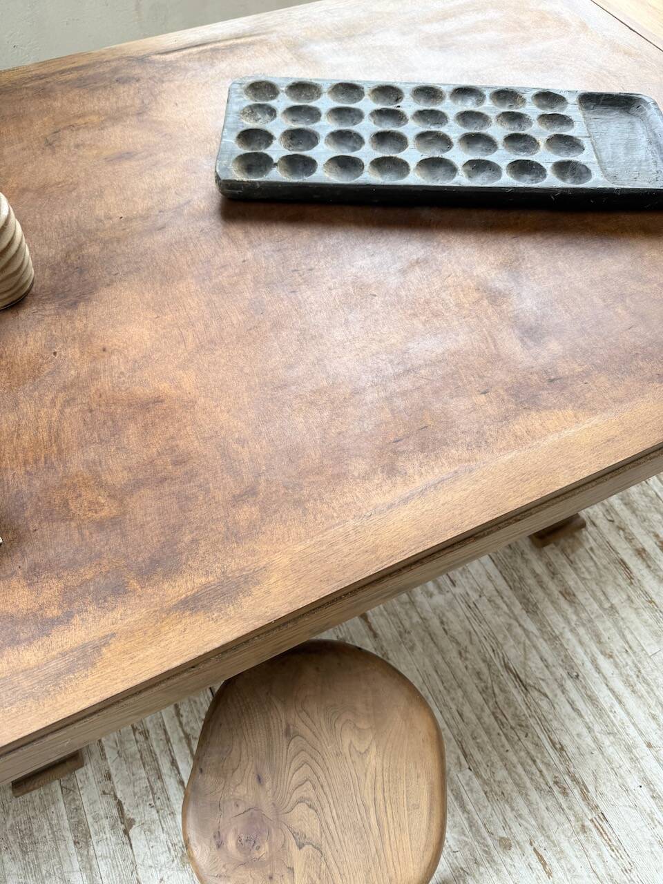Table de repas chêne 1940 Dudouyt 240cm