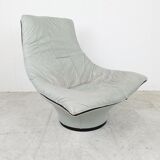 Vintage leather lounge chair by Gerard van den Berg, 1970s