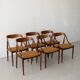 Johannes Andersen Model 16, set of 6 (re-upholstery included)