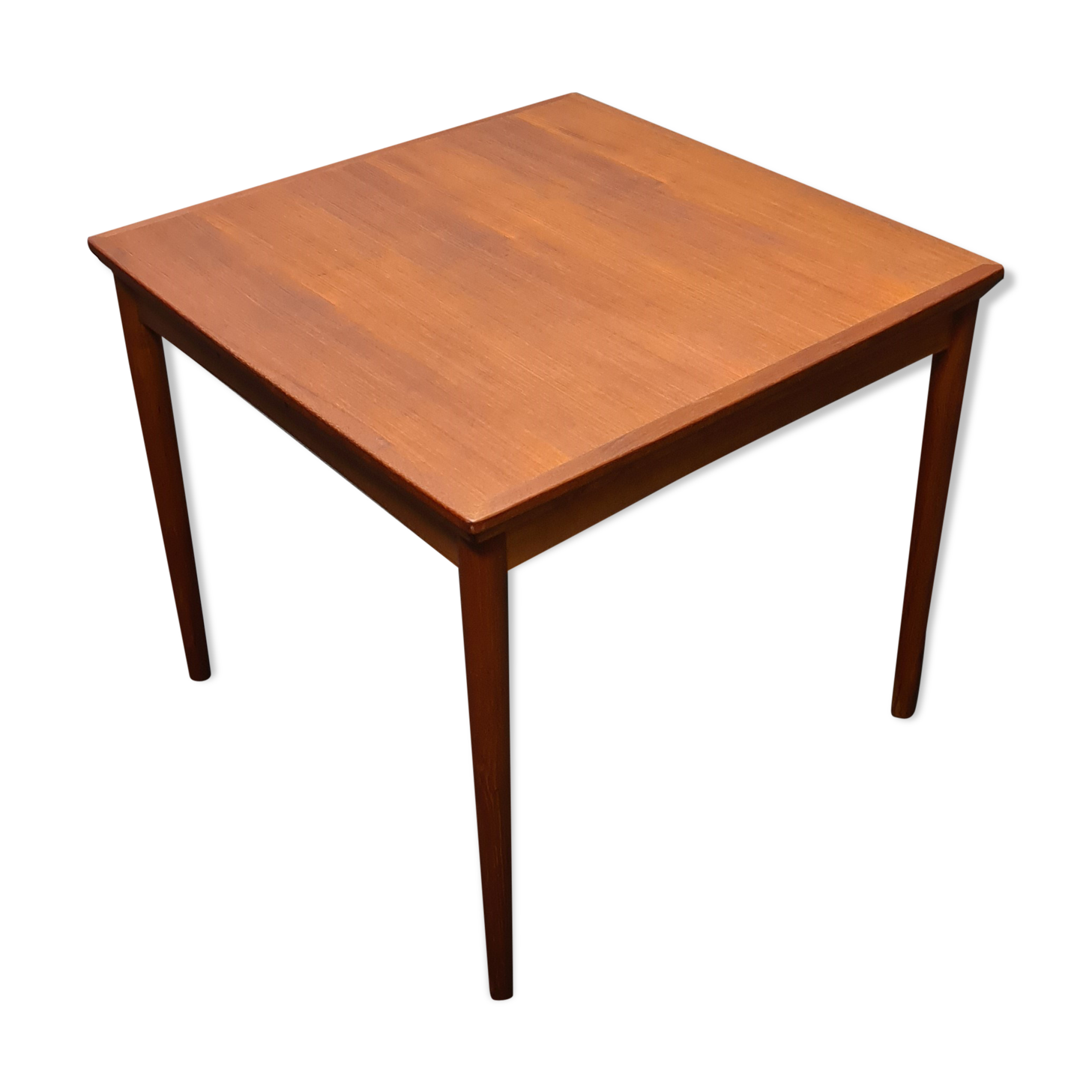 Table à manger en teck de design danois par Poul Hundevad
