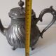Sheffield teapot, silver, 19th century.