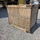 Ancient bakery cart made of rattan.