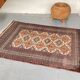Tapis oriental pakistan gris-pourpre 196cm x 126cm