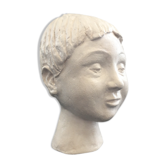 Plaster girl's head