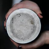 Pair of Art Nouveau vases in Lunéville porcelain - Floral motifs in gilded relief