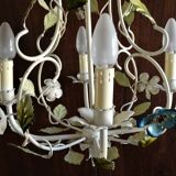 Four-burner vegetable chandelier in painted metal