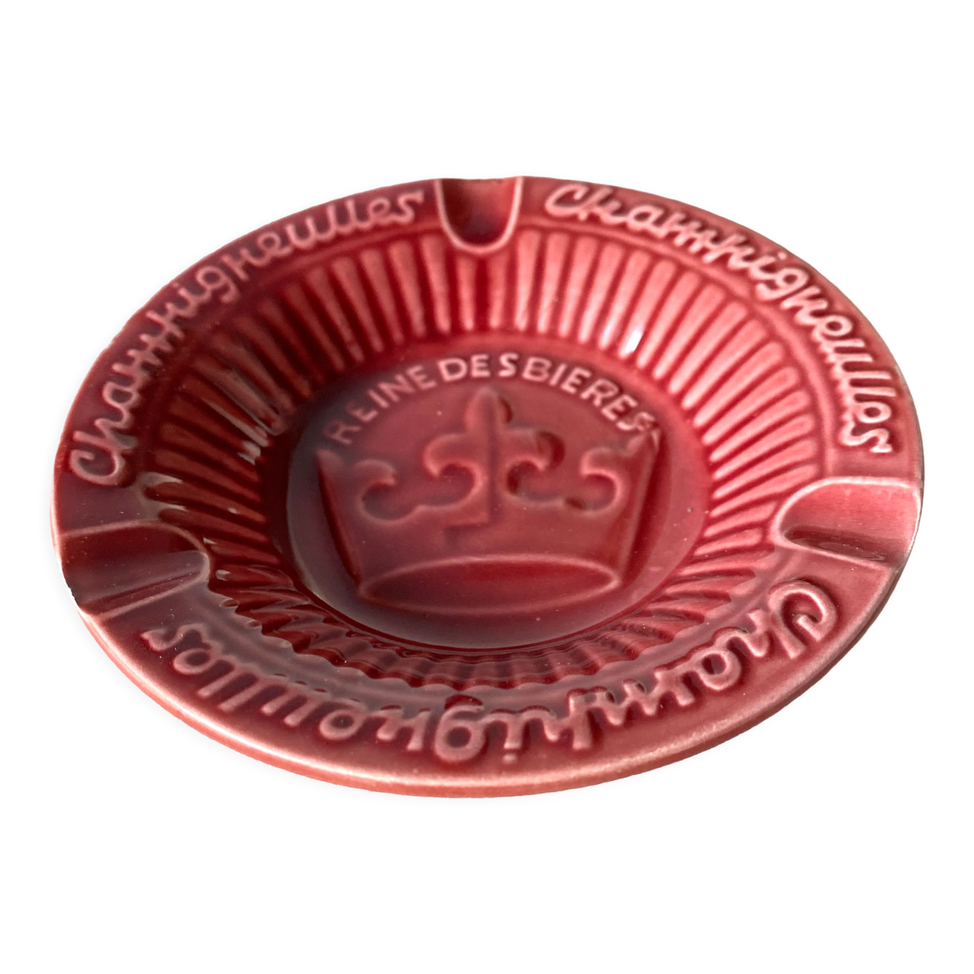 Queen of Beers advertising ashtray