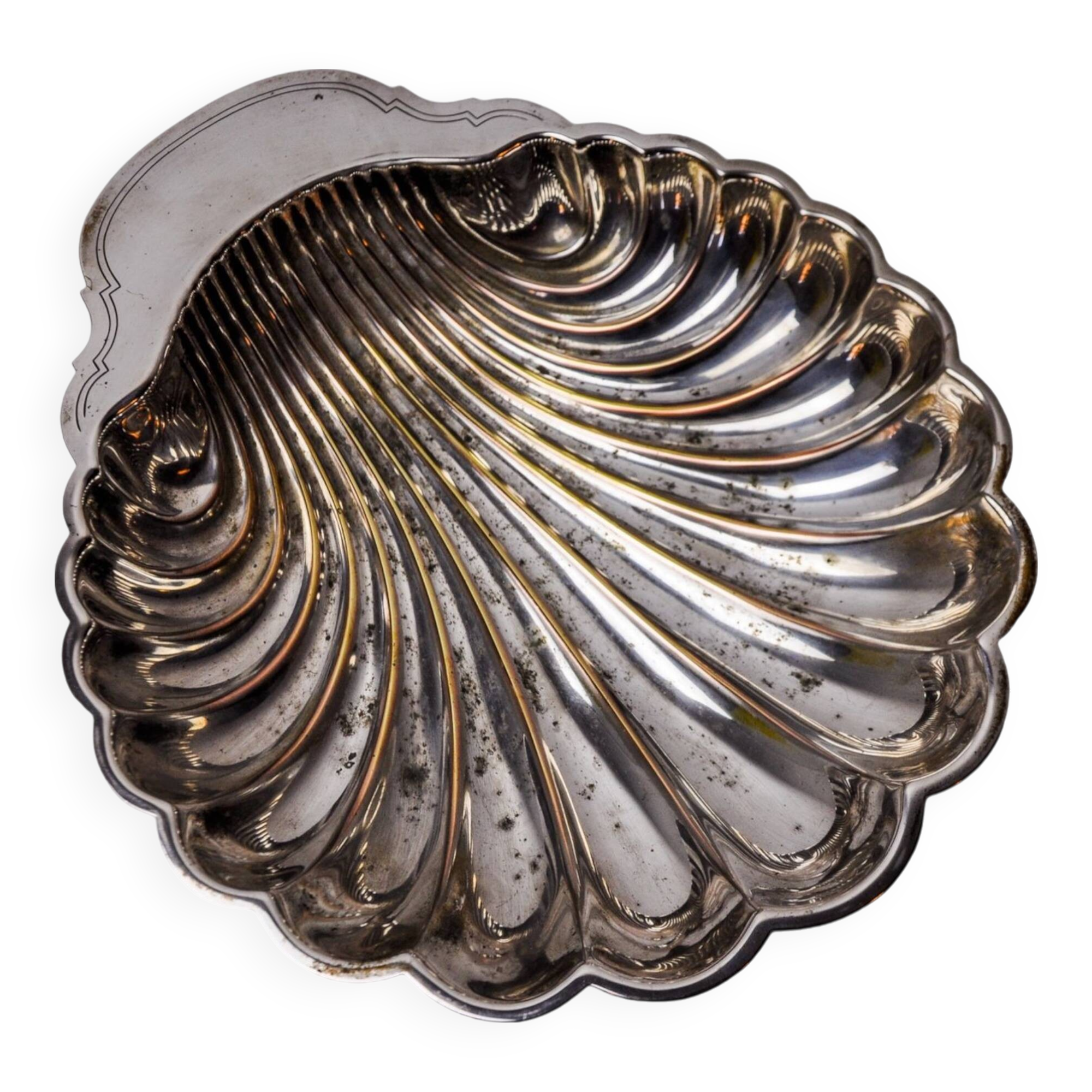 Vide poche shell, silver plated, Spain, 1970