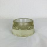 Vide poche glaçon verre massif vintage, cendrier