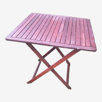 Table pliable en bois