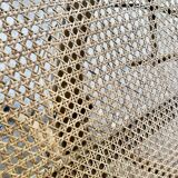 Dining table 1960 cannage and glass