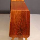 Vintage walnut sideboard, chest of drawers by František Jirák, 1970s, Czechoslovakia