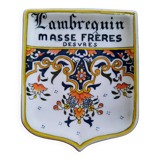 Ecusson de presentation faiencerie masse freres
