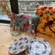 Blue Flower Plates Tudor Royal Grindley