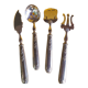 Art Deco silver metal serving cutlery