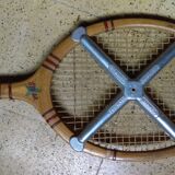 Old wooden tennis rackets