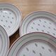 6 vintage dessert plates, Louviers pattern by Luneville, 191133