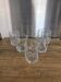 5 engraved bubble glass cups BIOT Free-form pinched (H 10 cm)