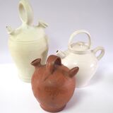 White enameled gargoulette