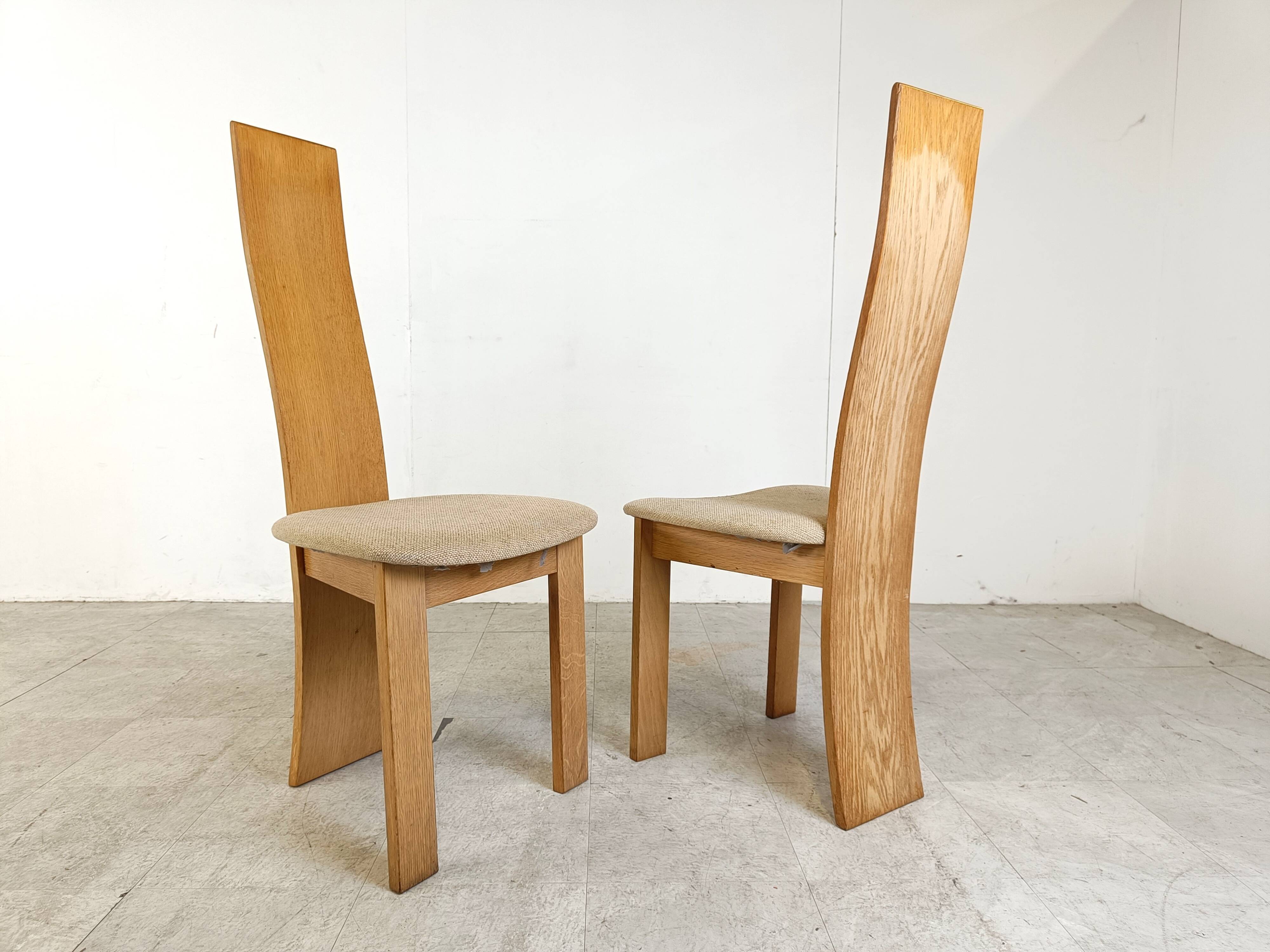 Set of 6 dining chairs by Rob & Dries van den Berghe, 1980s