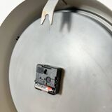 Industrial grey factory wall clock from pragotron, 1960s