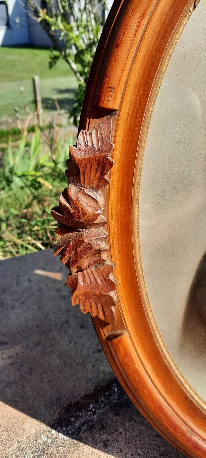 Antique carved wooden frame