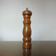 Olive wood pepper mill made in Spain 60s