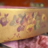 Mahogany Sewing Table with Brass Details, 1890s